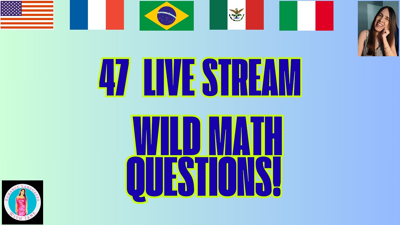 Welcome of my Live Stream In California! It is Math Fun Time! PART 2