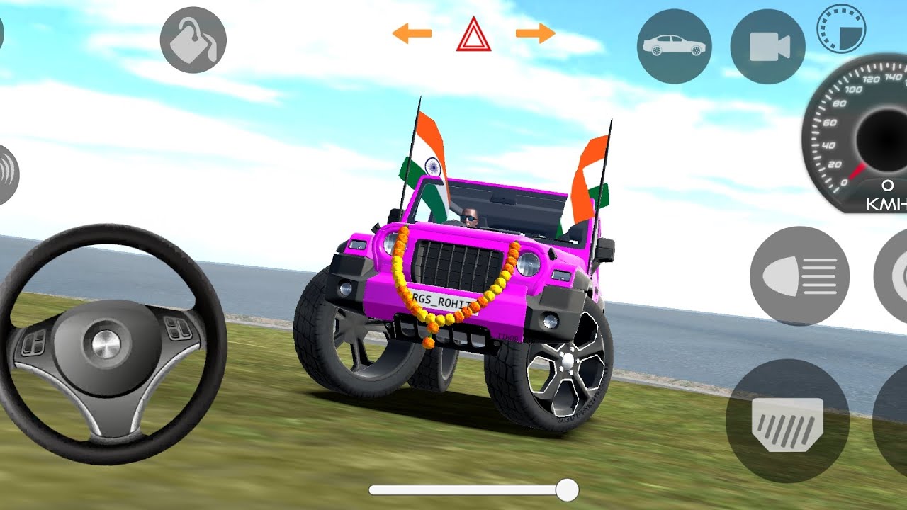 Modified mahendra Thar 👿 Games:Indian red Thar (Gadi wala Games) car Game android Game-#2026