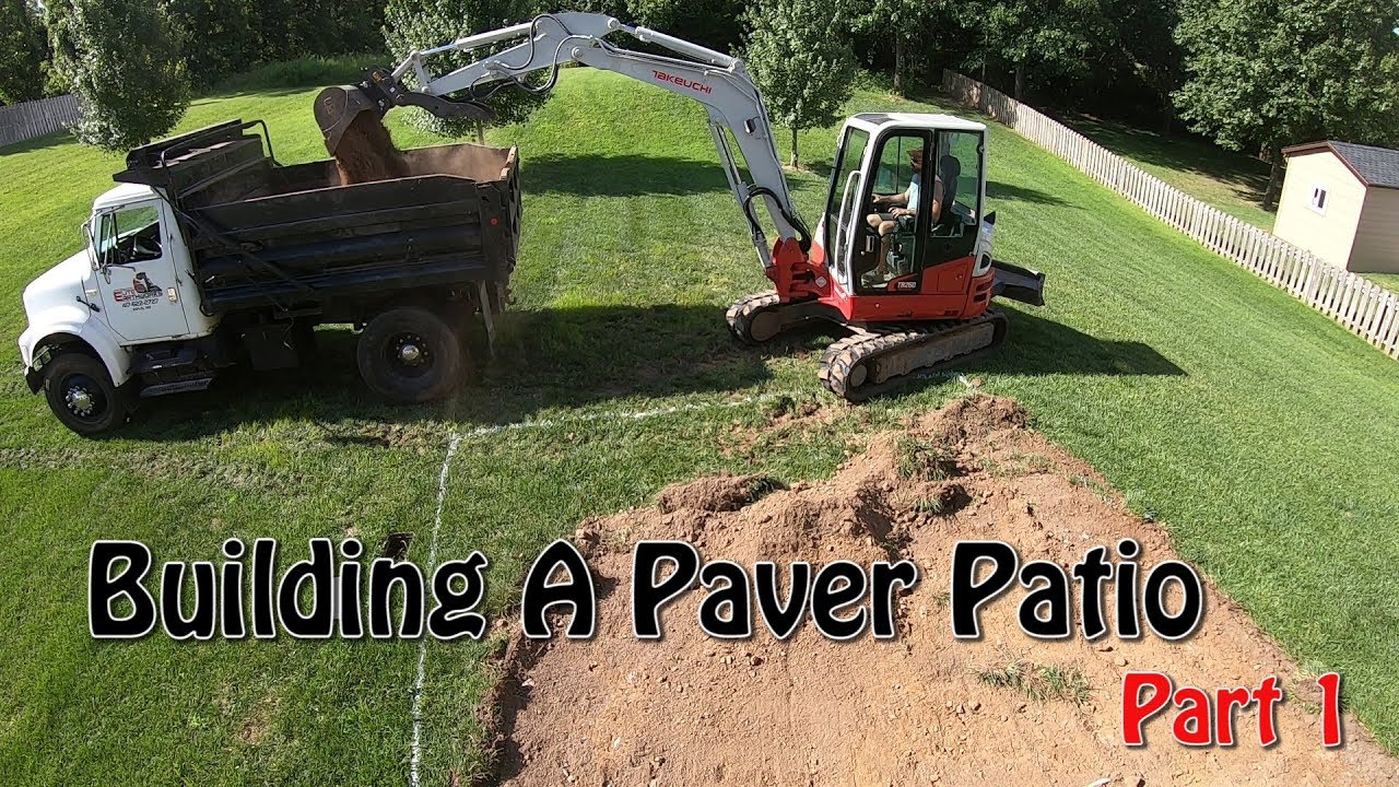 Building A Paver Patio Part 1