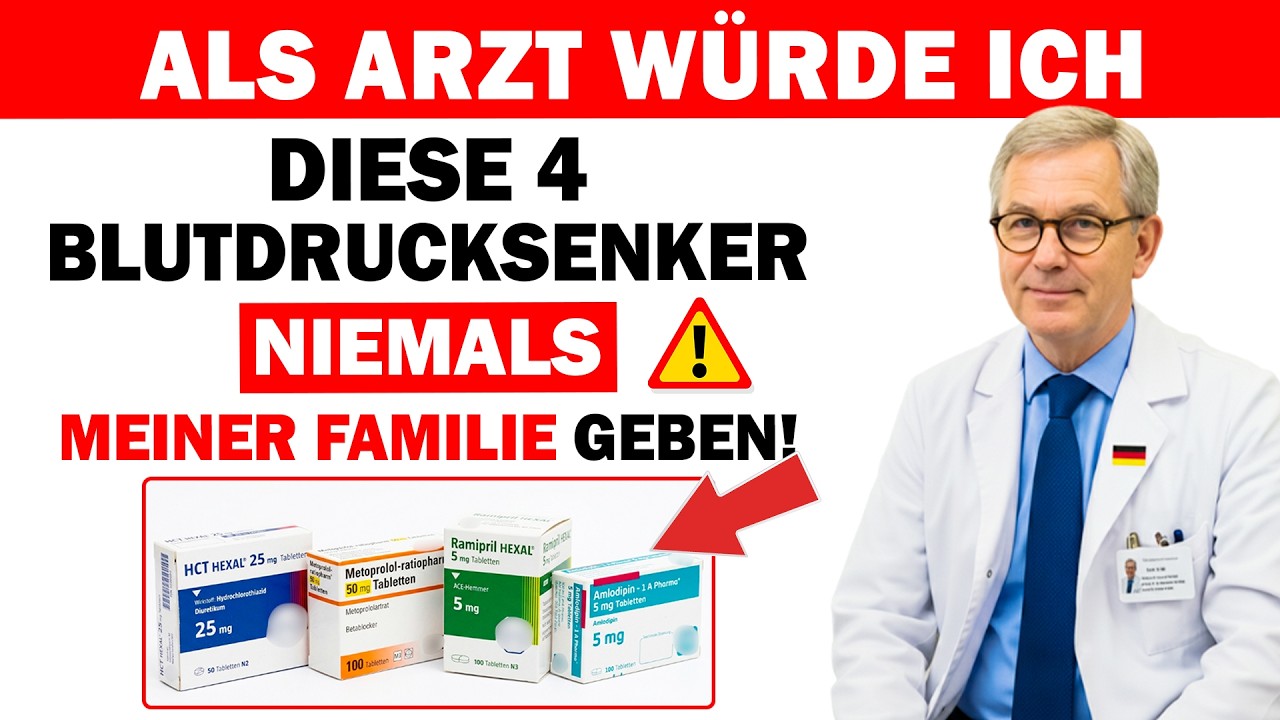 Als Arzt würde ich diese 4 Blutdruckmedikamente meiner Familie NIEMALS geben