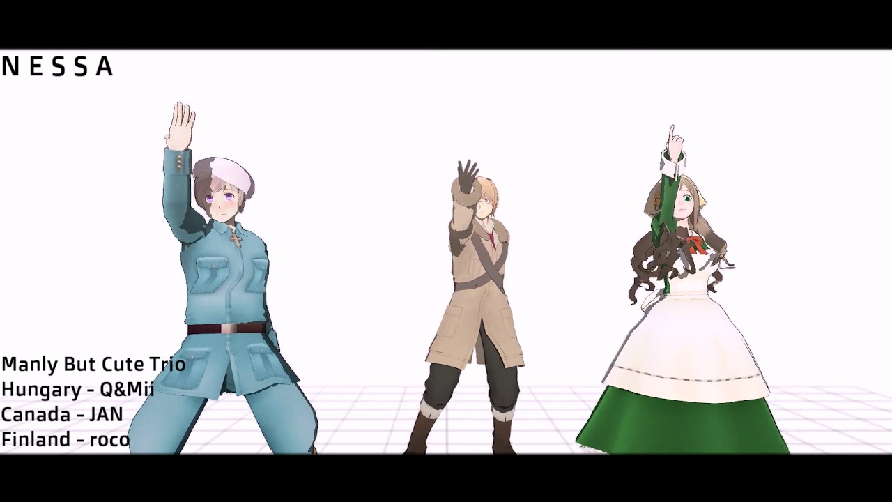【APヘタリア MMD】Koshitantan【14 Trios】