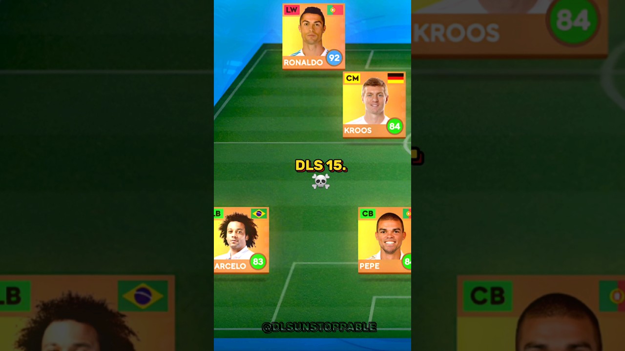 DLS 24 VS DLS 15 LEGENDARY REAL MADRID TEAM🤩..!