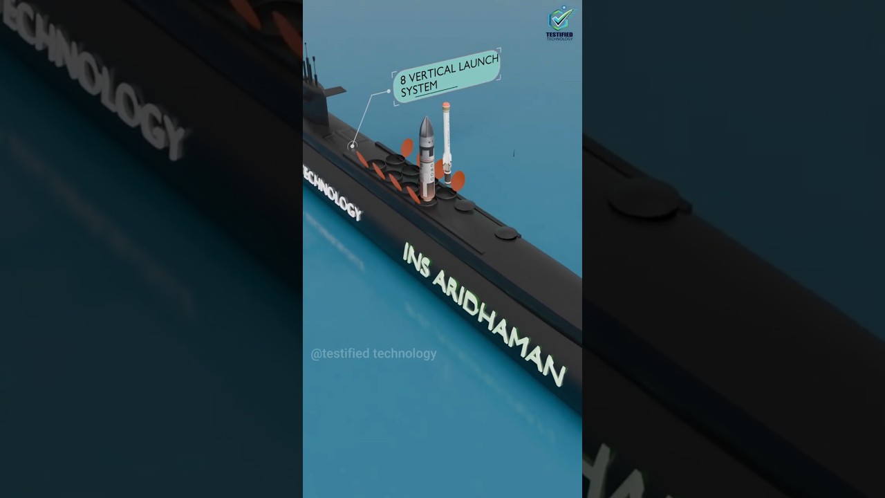 India&rsquo;s Deadliest Nuclear Submarine 😳 | INS Aridhaman Explained. testified technology