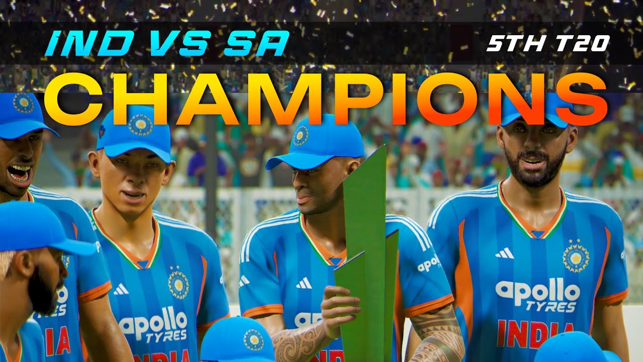 This Match Went Down to the Wire! 😮 India Win 5th T20 & Series 4–1 | Cricket 26
