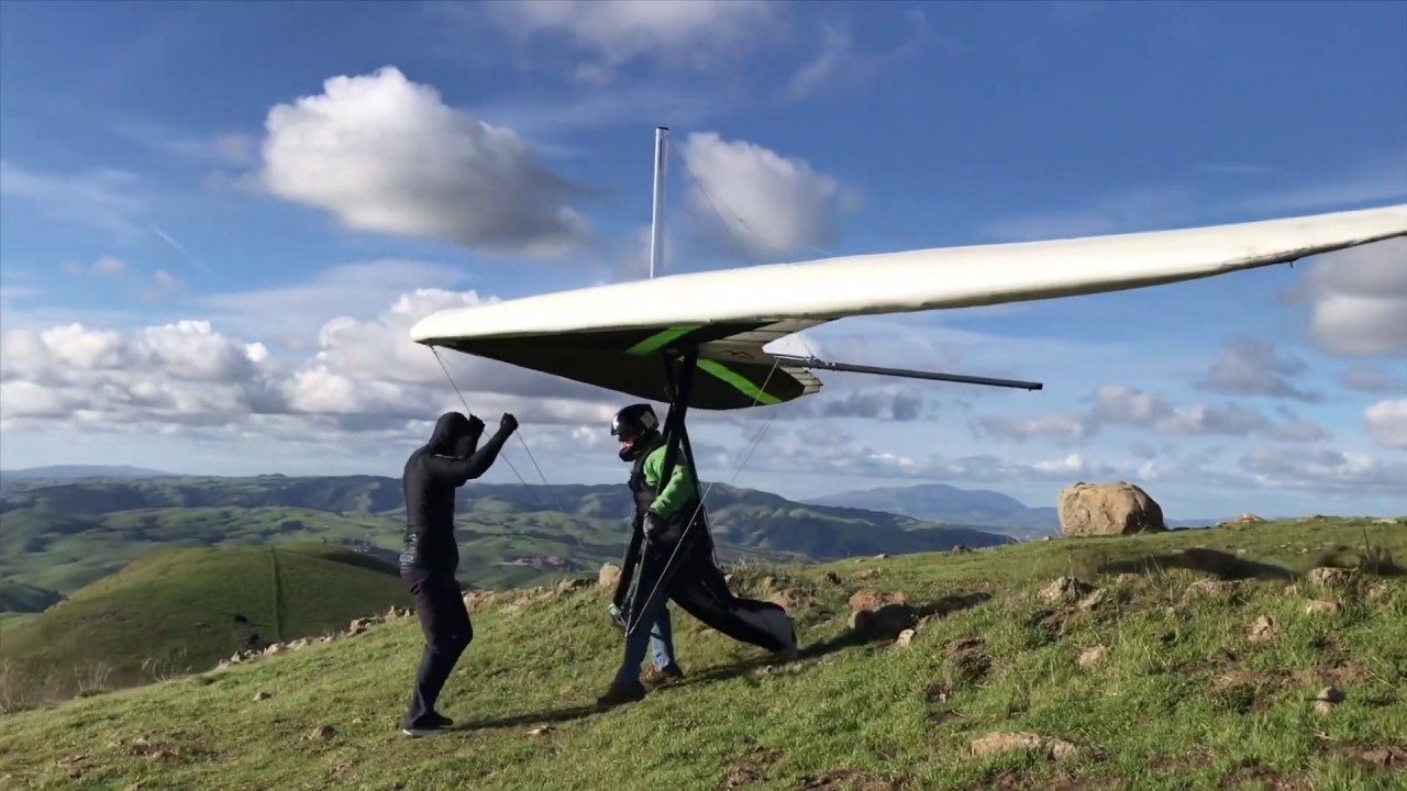 4 Hanggliding Pilots Top Landed at Mission Peak 2019-03-08