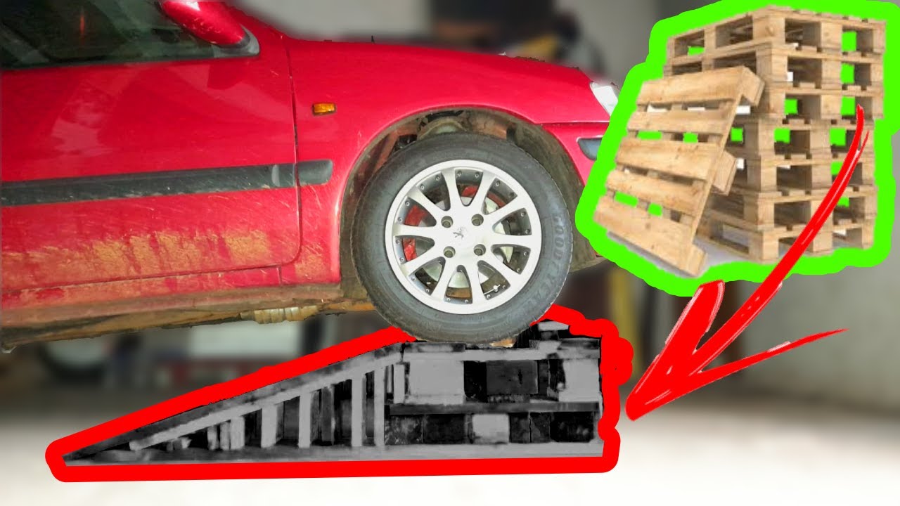 COMO FAZER UMAS RAMPAS PARA AUTOMOVEL, reciclando paletes?
