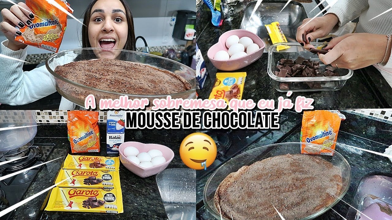 MARI NA COZINHA | O MELHOR MOUSSE DE CHOCOLATE ❤️🍫