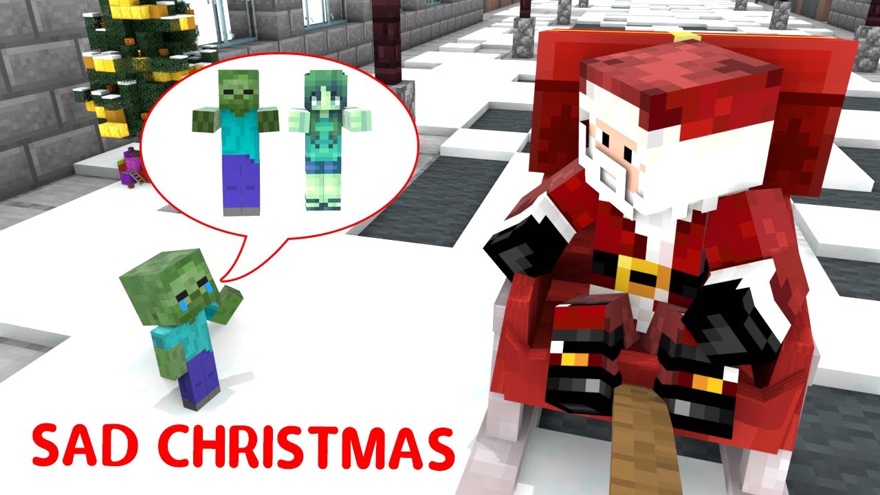 SAD CHRISTMAS OF BABY ZOMBIE - Minecraft Animation
