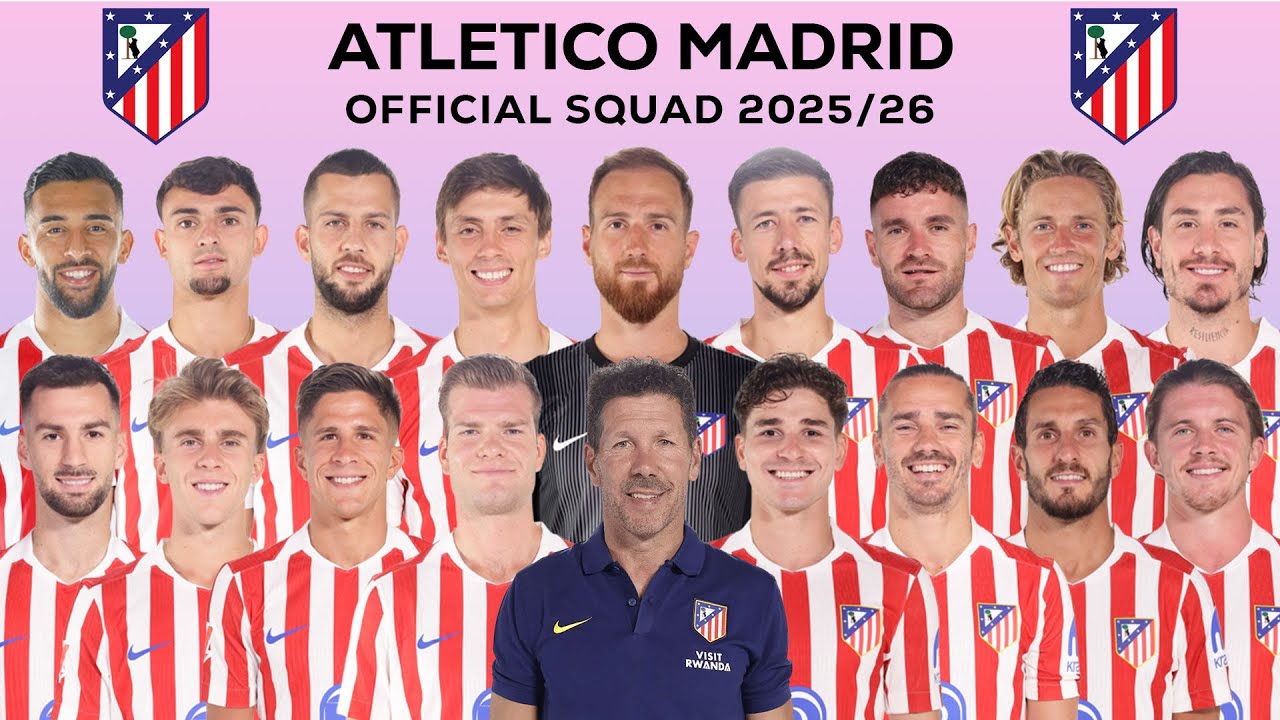 ATLETICO MADRID OFFICIAL SQUAD CLUB 2025/26 | LA LIGA SQUAD 2025/26 | FULL TRANSFER UPDATE 🔥