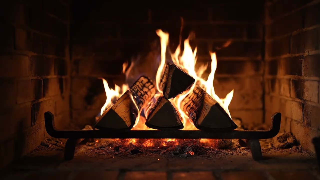 10 Hours Warm Fireplace - Calm Fireplace Ambience for Sleep (No Music)