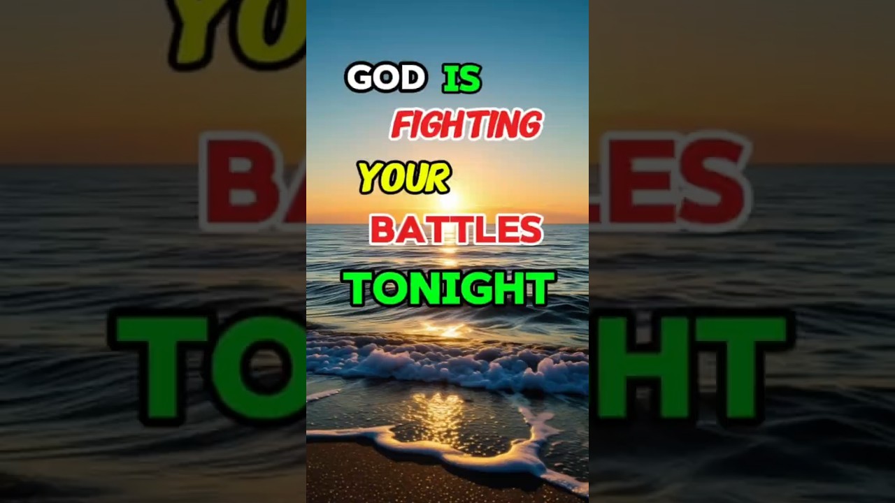 God is fighting your battles tonight, while you rest 