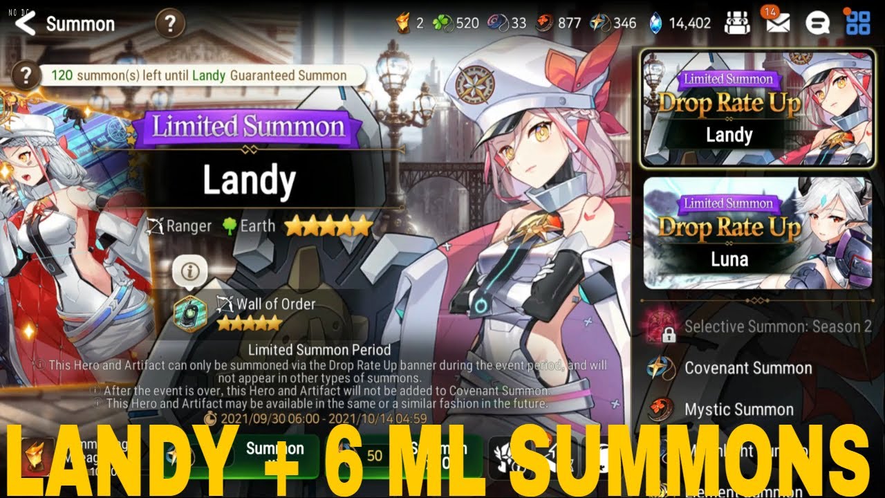 Epic seven LANDY + 6ML SUMMONS