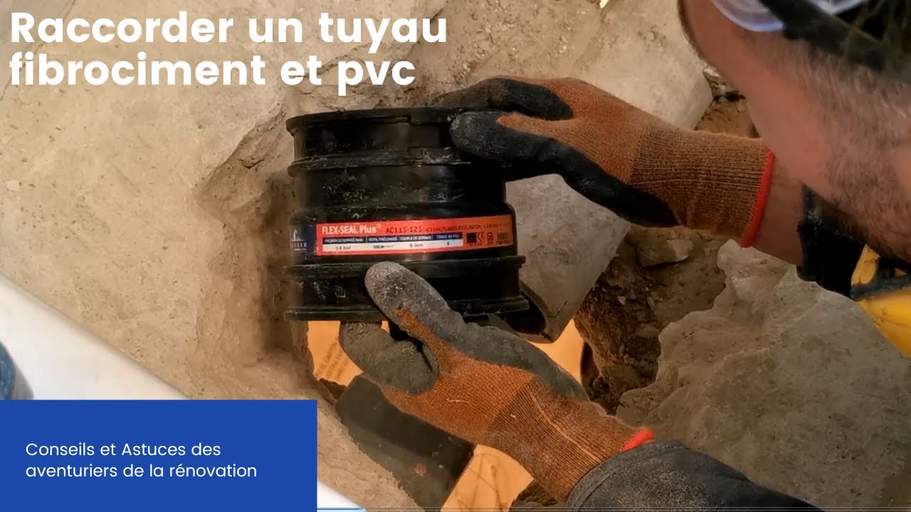 raccorder un pvc sur du fibrociment