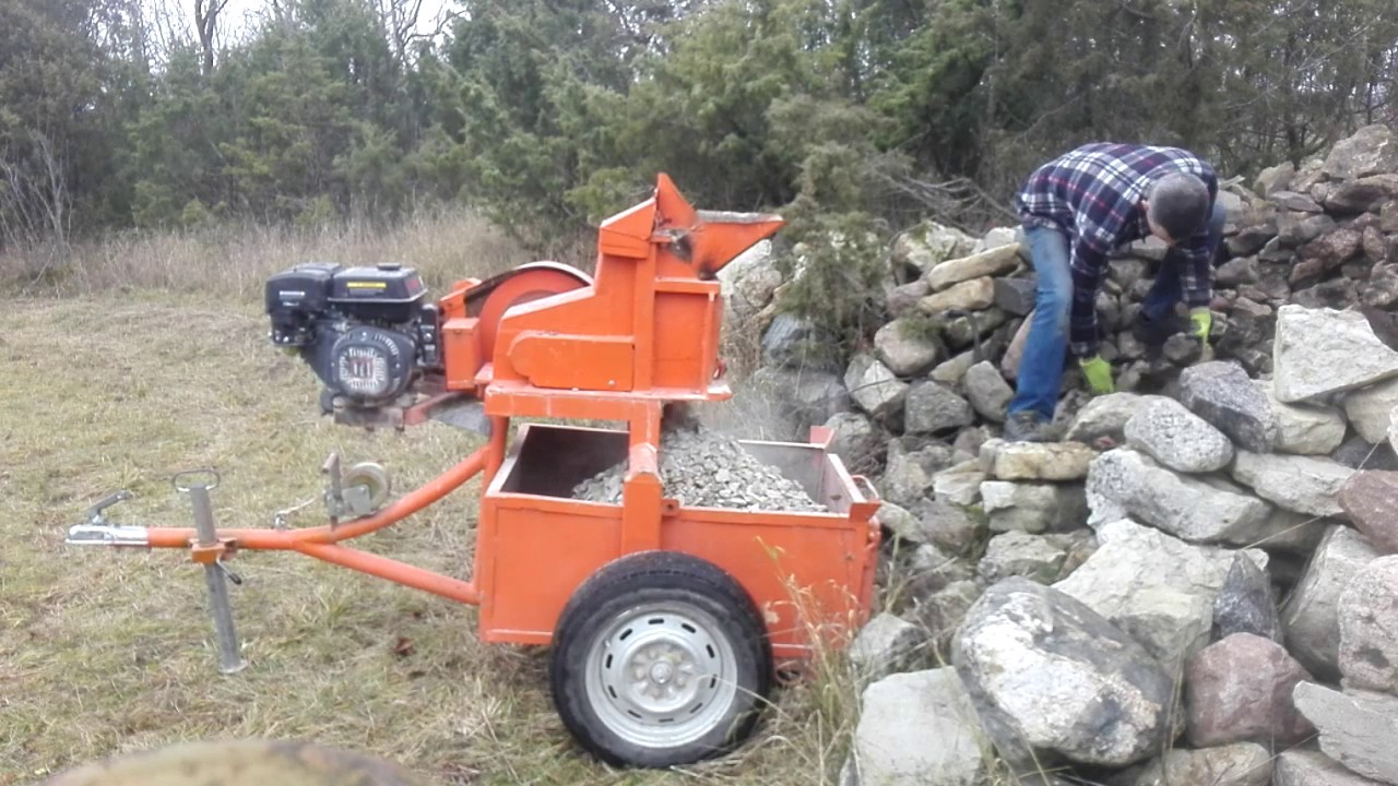 compact rock crusher prototype.