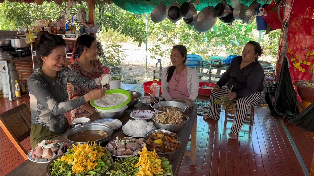 Về Cồn Chính Liên ăn Tết muộn cùng với gia đình Cù Lao Nhãn # 189 🥰💕👌