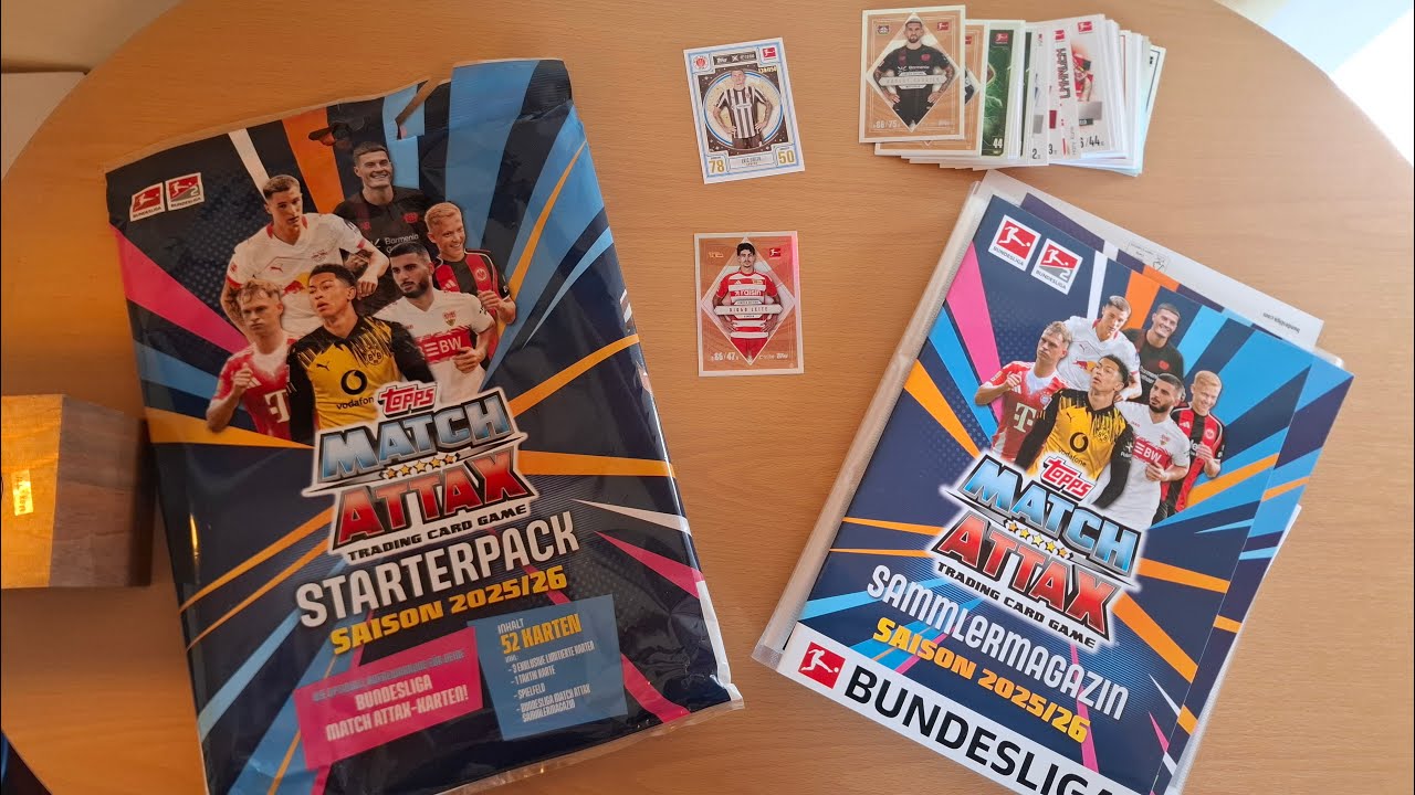 ENDLICH LE3 + NUMMERIERTE KARTE GEZOGEN; BUNDESLIGA MATCH ATTAX ECOM STARTERPACK 25/26