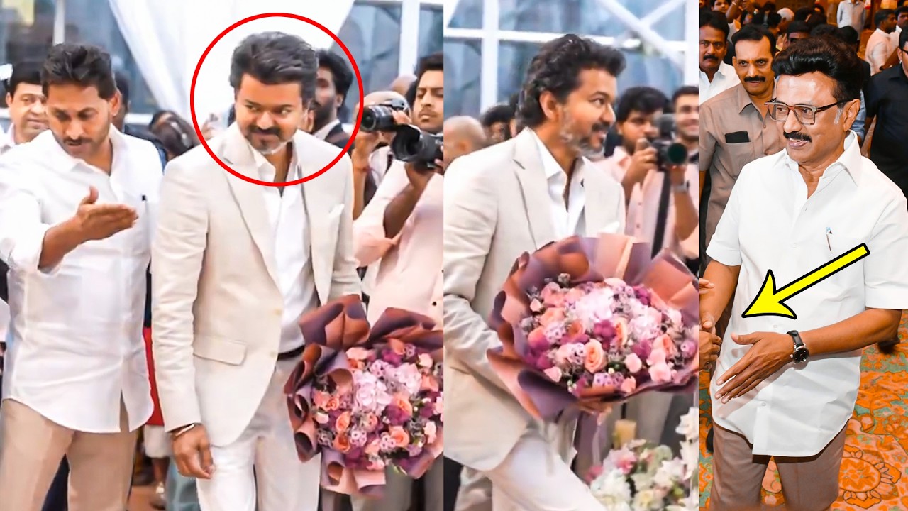 TVK Vijay & Stalin Visuals At Ys Sunil Reddy Wedding | Ys Jagan | Filmylooks