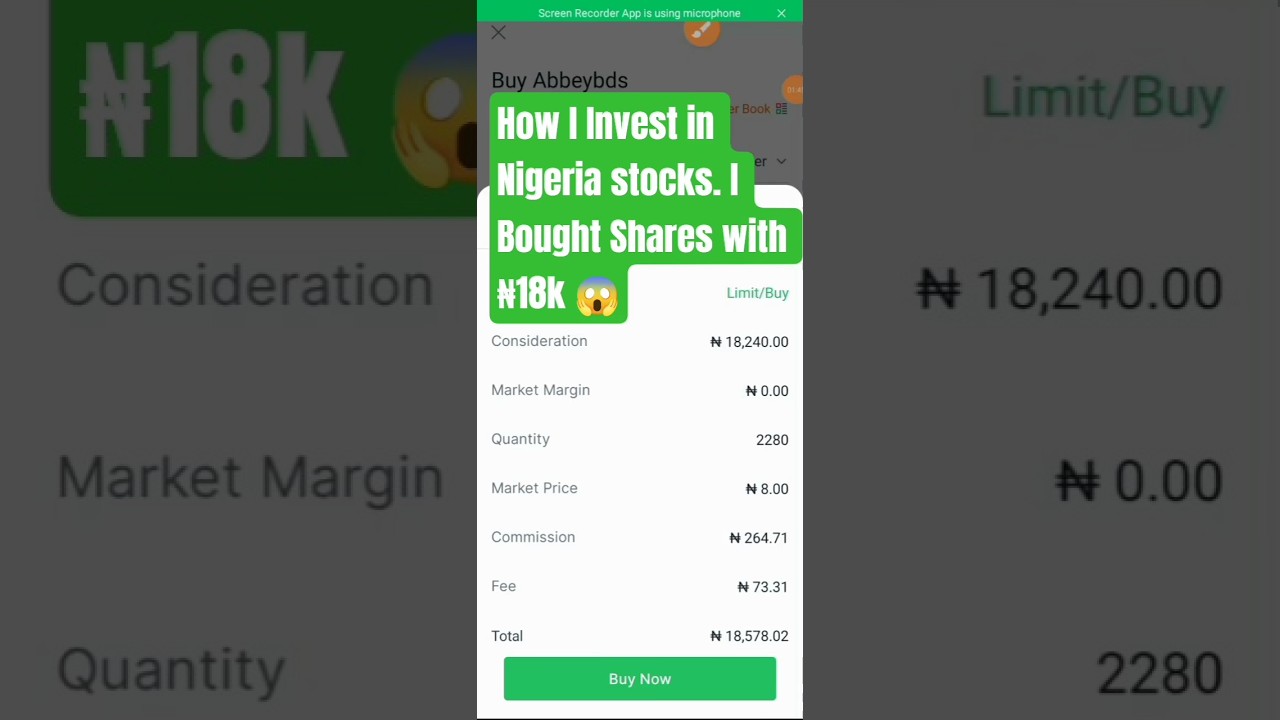 How I invested N18,000 in the Nigeria Stock Market #NGX #investing #nigeriastockmarket
