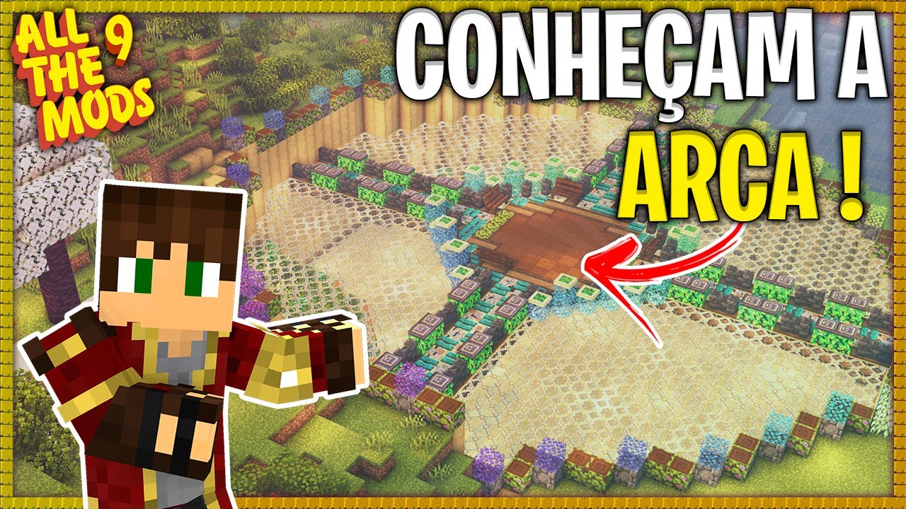 FIZEMOS UM MEGA BUNKER PARA PLANTAS E ANIMAIS ! Minecraft ATM 9 #36