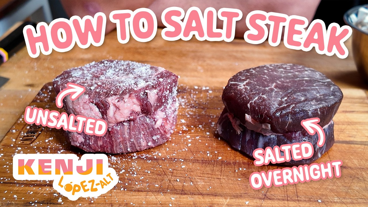 When Should I Salt my Steak? | Kenji's Cooking Show