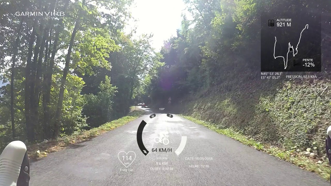 Descente du Col du Grand Colombier versant Anglefort, complète [16/09/2018]