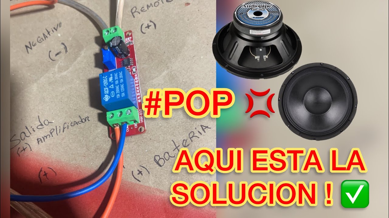 COMO QUITAR EL MOLESTO RUIDO DE POP DE UN AMPLIFICADOR AL ENCENDER EL CARRO  #tutorial #caraudio #rd
