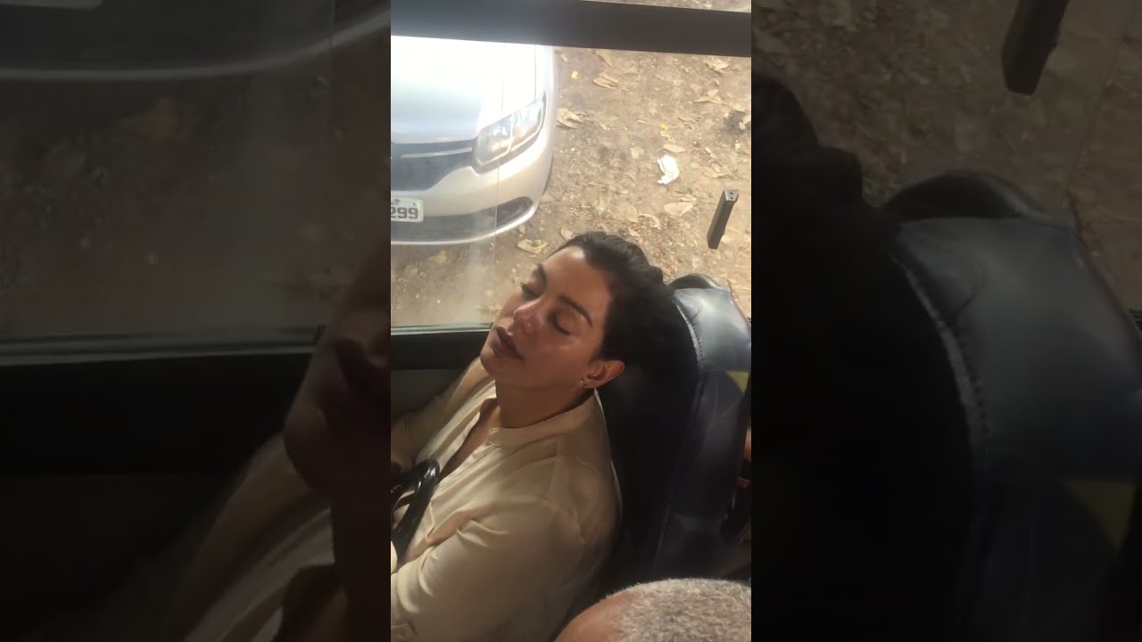 Milf sleeping in bus