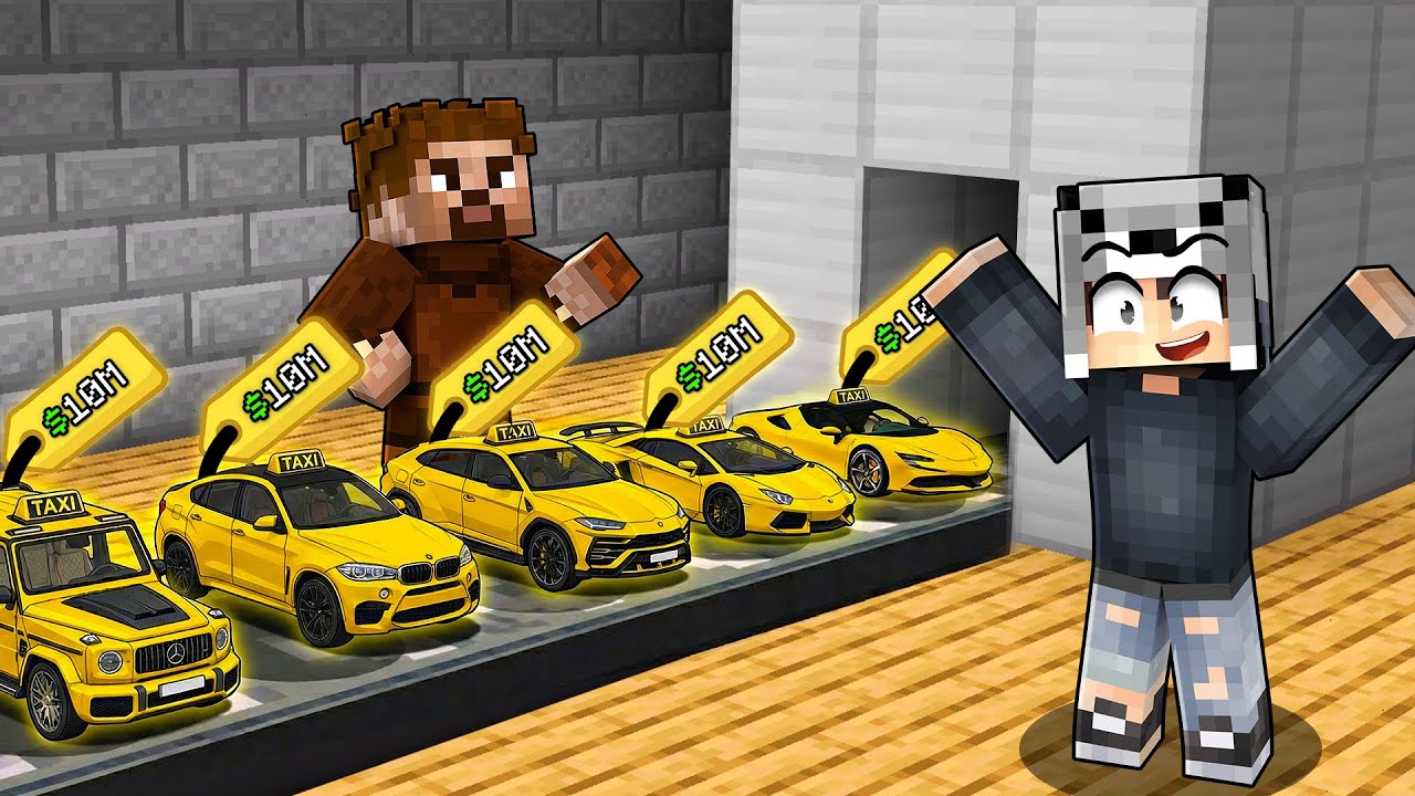ZENGİN VE FAKİR TAKSİ FABRİKASI AÇTI - Minecraft