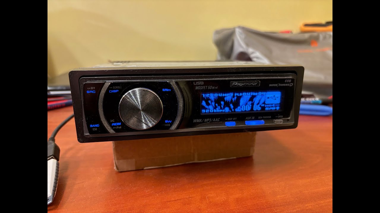 Testing Graphics Pioneer DEH-P6050UB P6000 Series CD Player Car Stereo