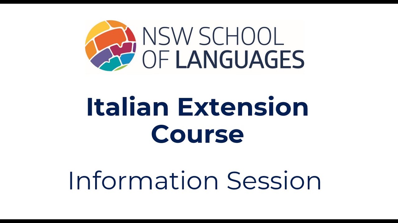 Italian Extension Course Information 2026