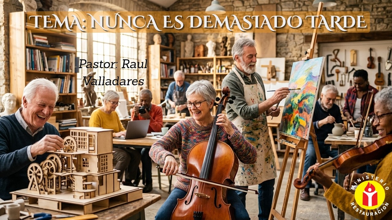 TEMA: NUNCA ES DEMASIADO TARDE
