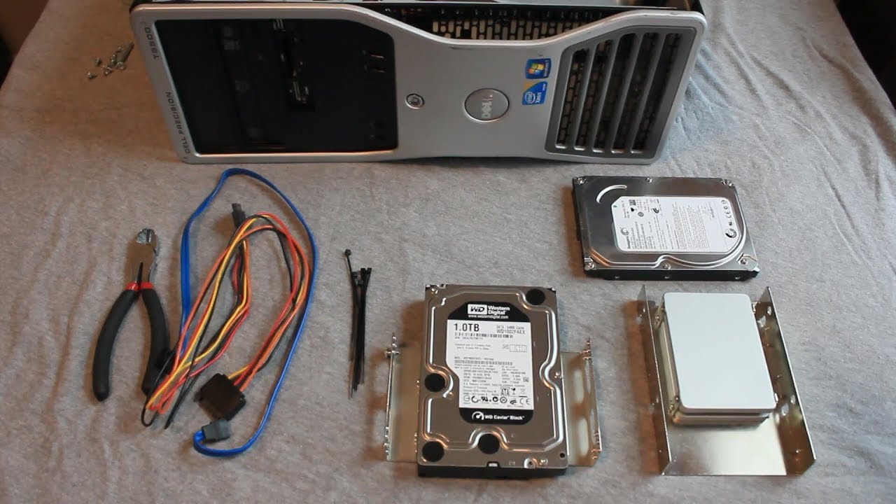 Dell Precision T5500 Build Series: Part 4 - Hard Drive Install
