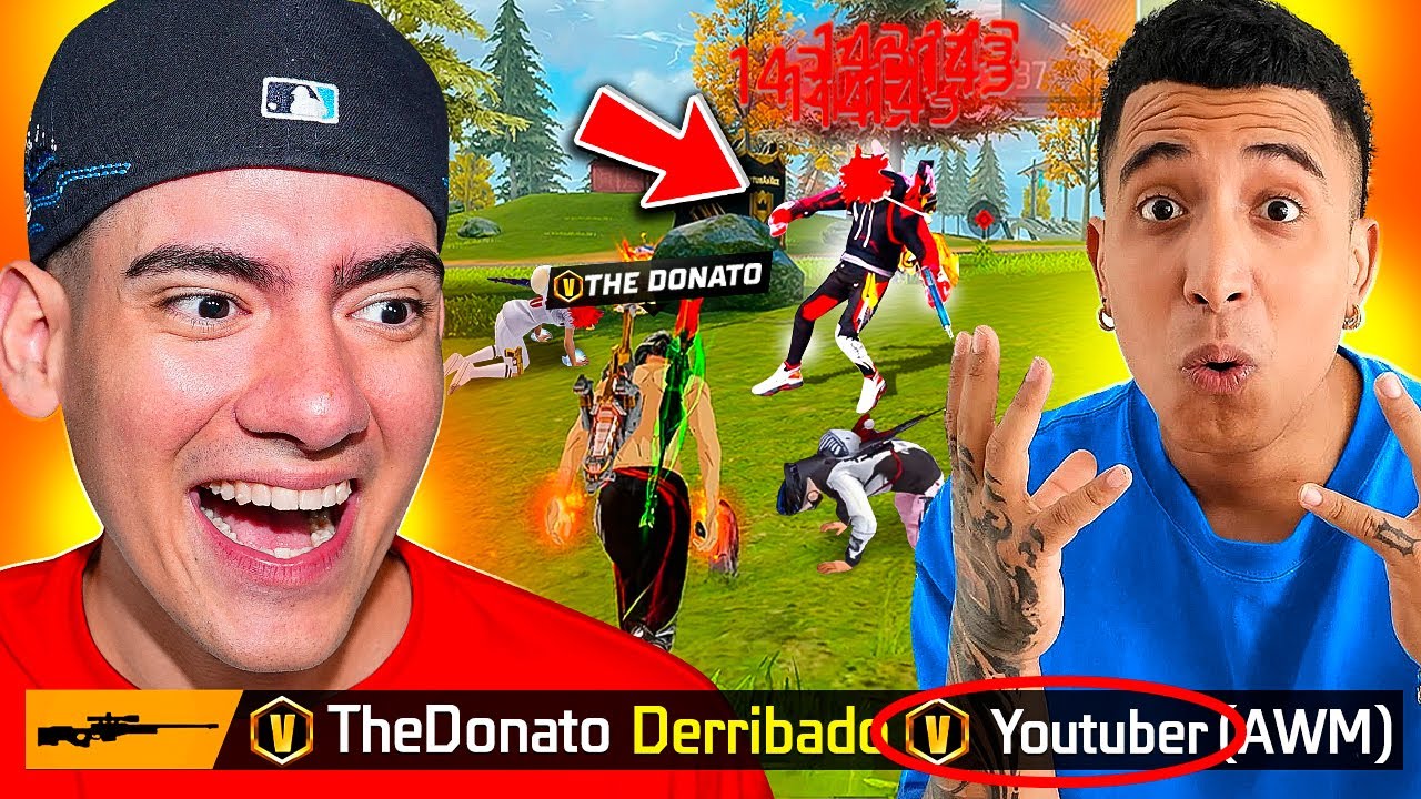 ME ENFRENTE A ESTE YOUTUBER VERIFICADO EN UNA PARTIDA DE FREE FIRE !! - TheDonato