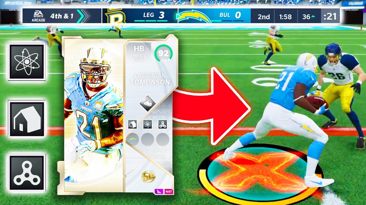 LADANIAN TOMLINSON IS AN ANKLE BREAKING TOUCHDOWN MACHINE - Madden 21 Ultimate Team