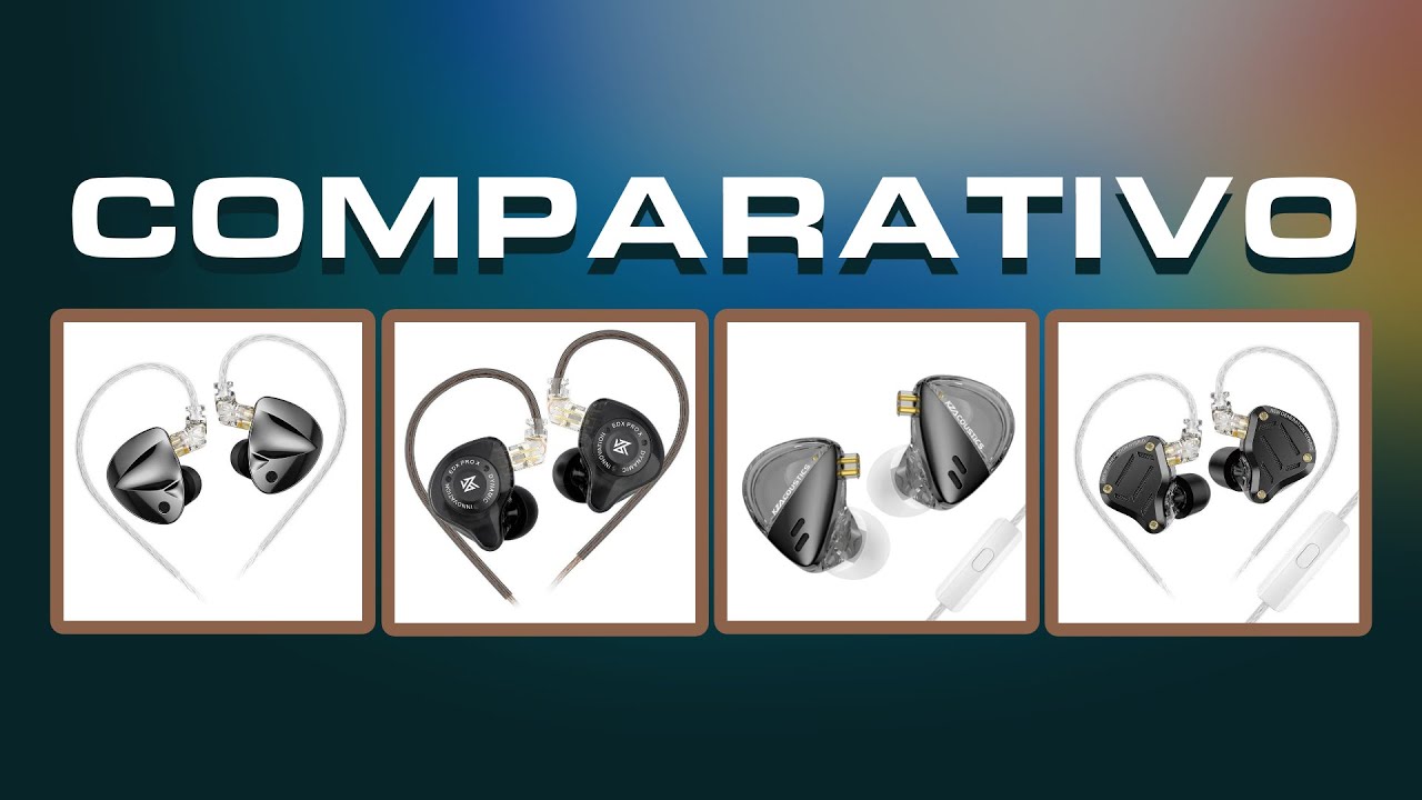 Comparativo: KZ D-FI, KZ EDX PRO X, KZ Libra e KZ ZS10 PRO 2