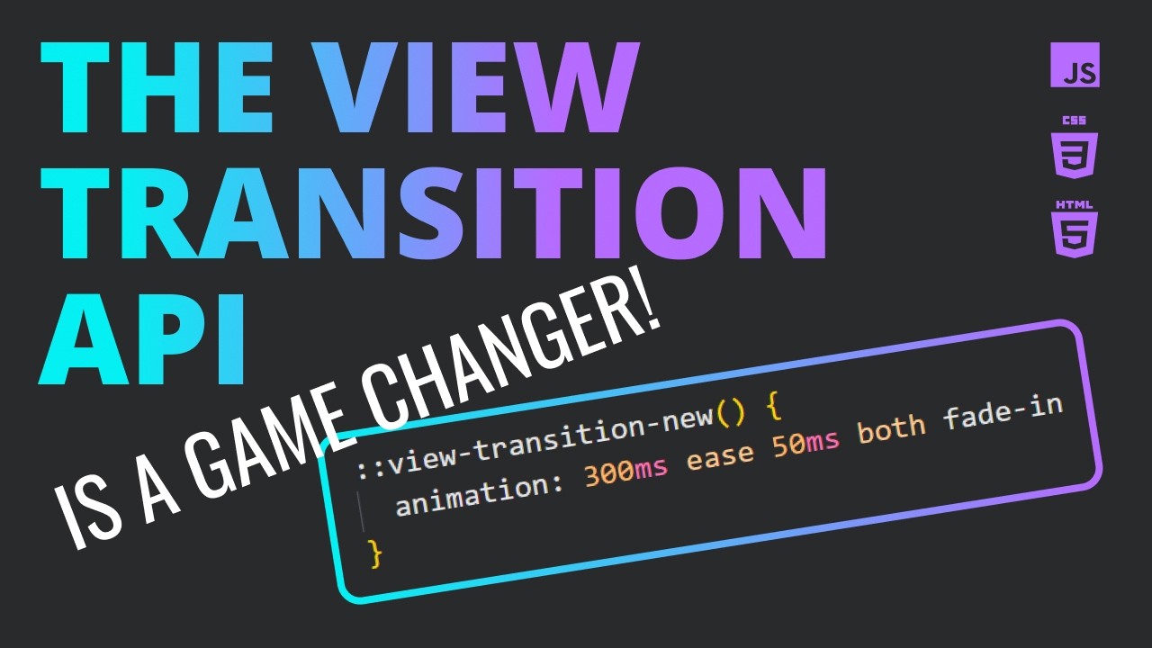 Animating between states is SUPER EASY thanks to the View Transition API!