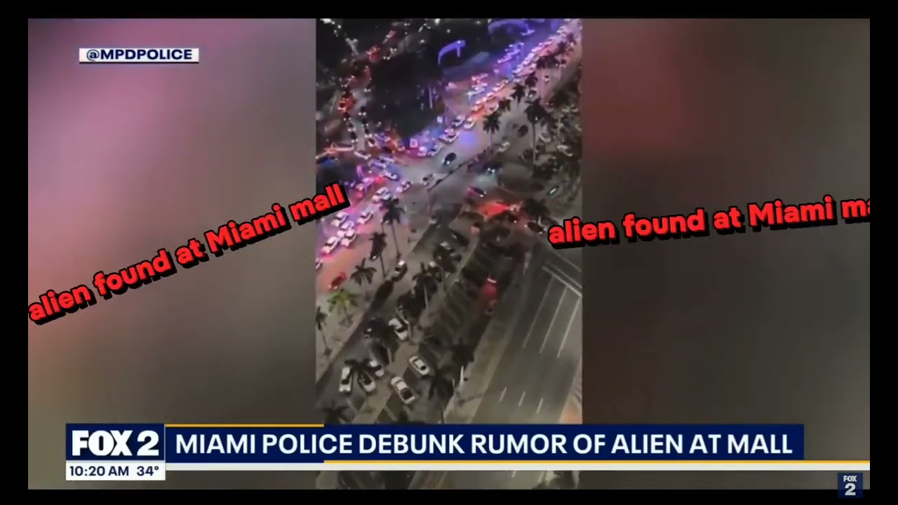 aliens found at Miami mall 👽 #shorts