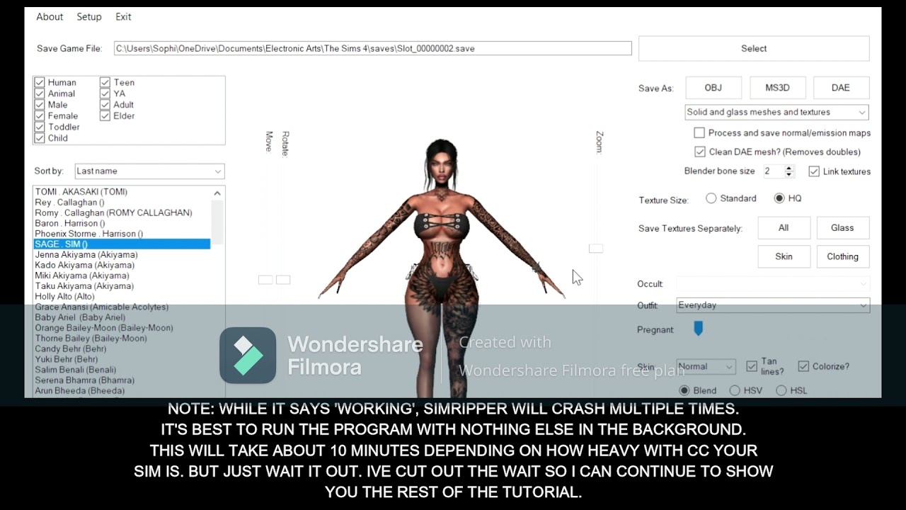 STEP 1: HOW TO RIP A SIM USING SIM RIPPER (SIMS 4)