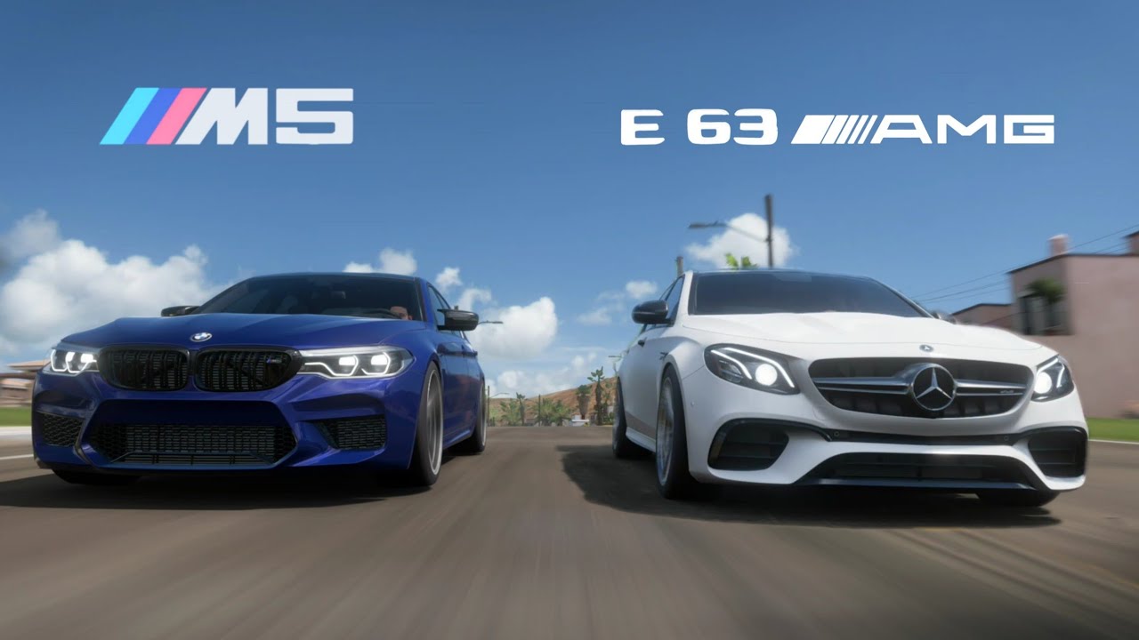 BMW M5 vs Mercedes-Benz E63 AMG ft. Forza Horizon 5