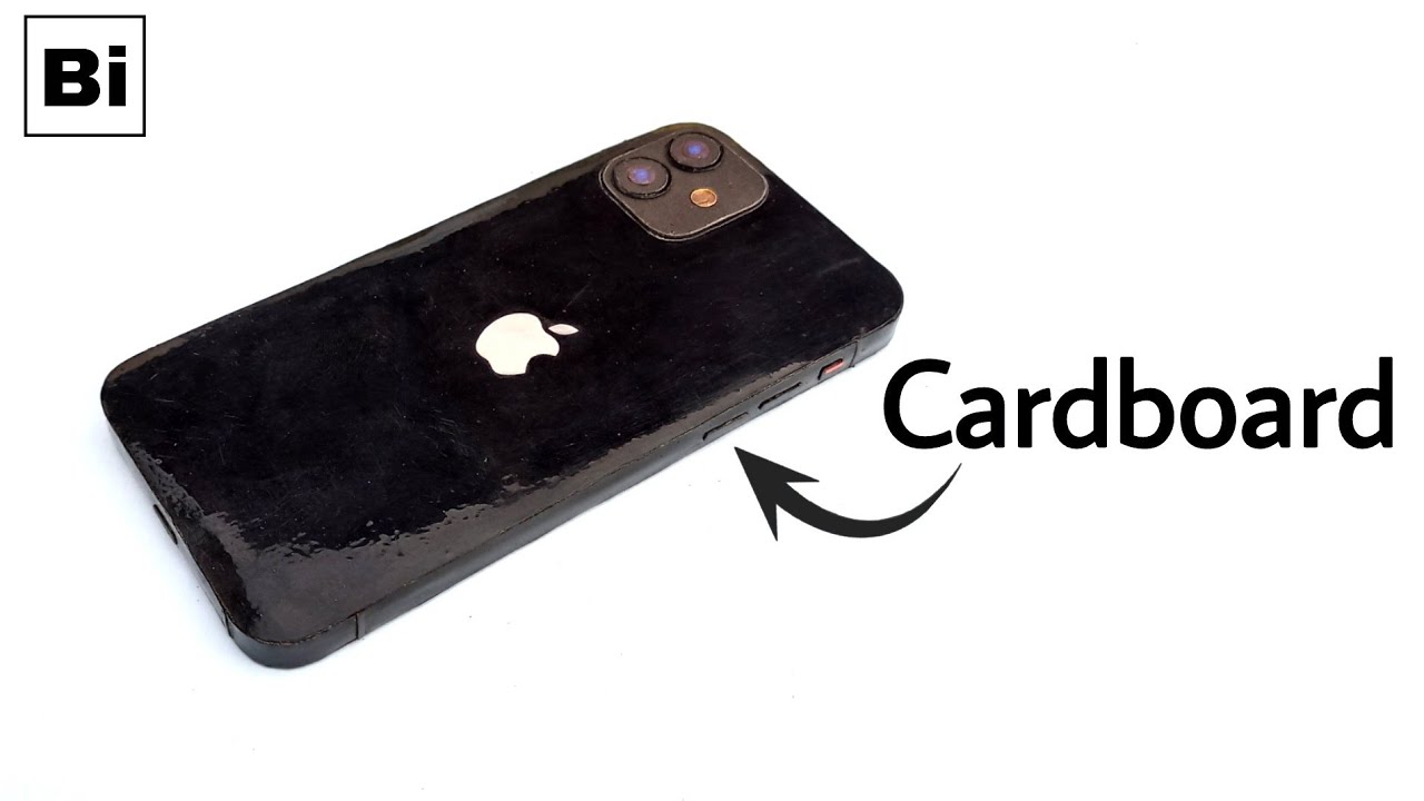How to Make iPhone 12 (Black Edition) From Cardboard