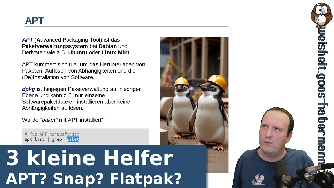 3 kleine Helfer: Wie wurde das Paket installiert? APT? Snap? Flatpak?