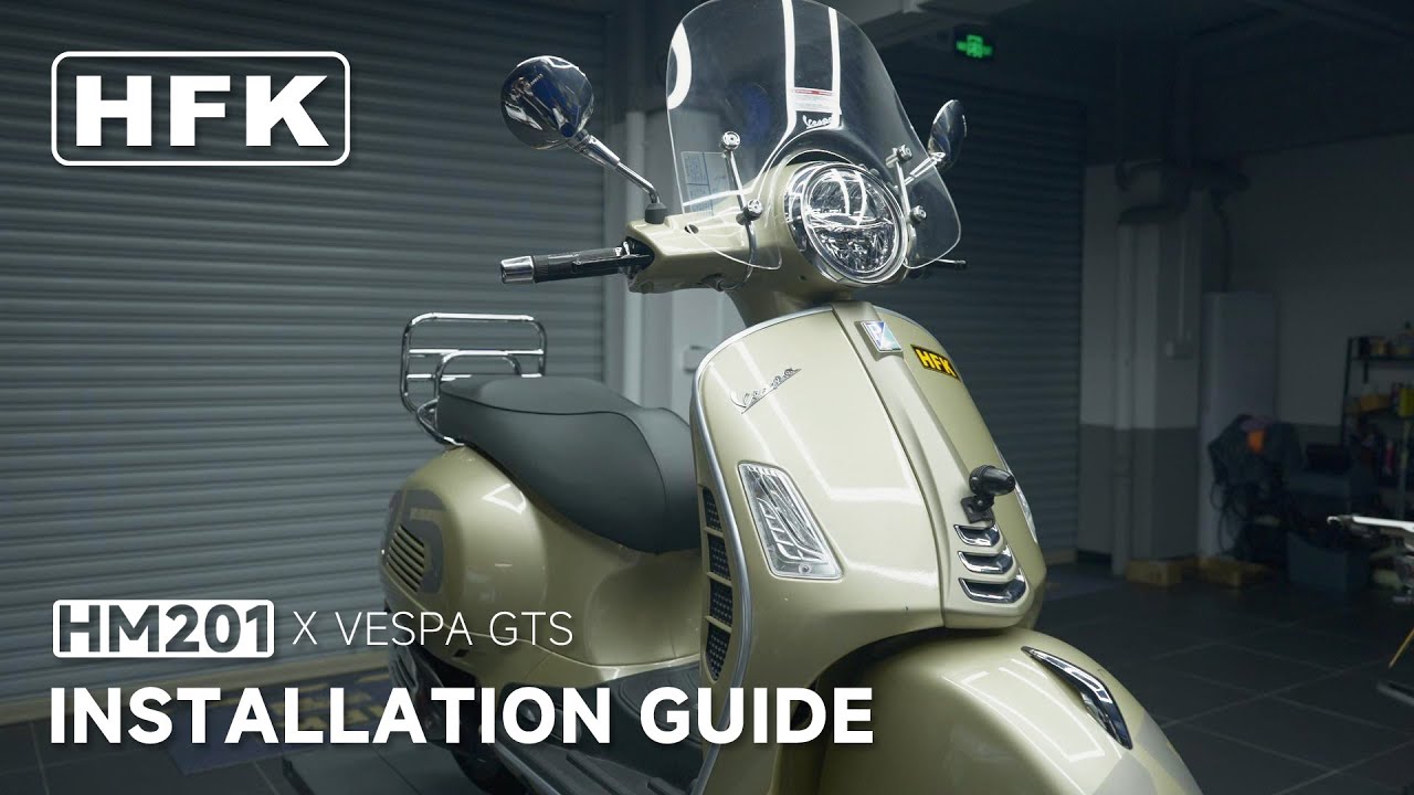 HM201 Dash Cam Install on Vespa GTS | Clean, Hidden, and Stylish Protection