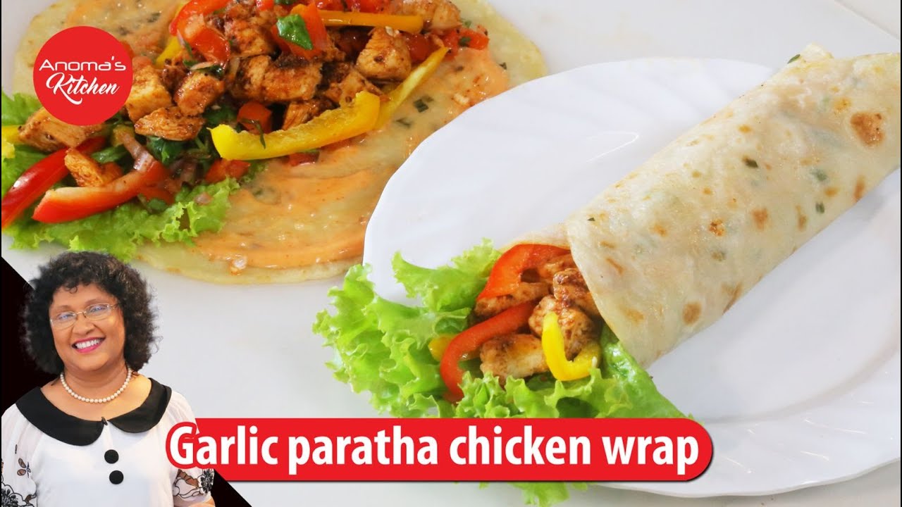චිකන් ගාර්ලික් රැප් Episode 1180 - Chicken garlic paratha  wrap