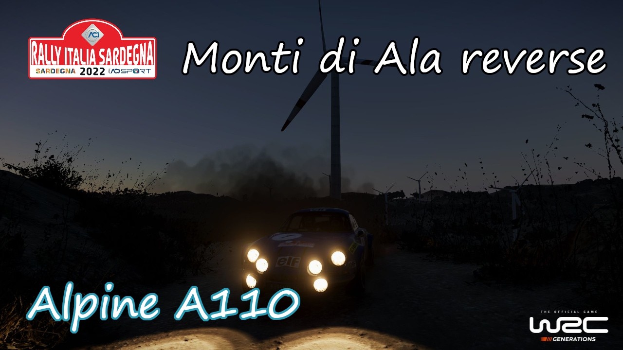 【WRC Generations】アルピーヌA110で普通にグラベルを走るだけの動画#37【Rally Italia Sardegna】