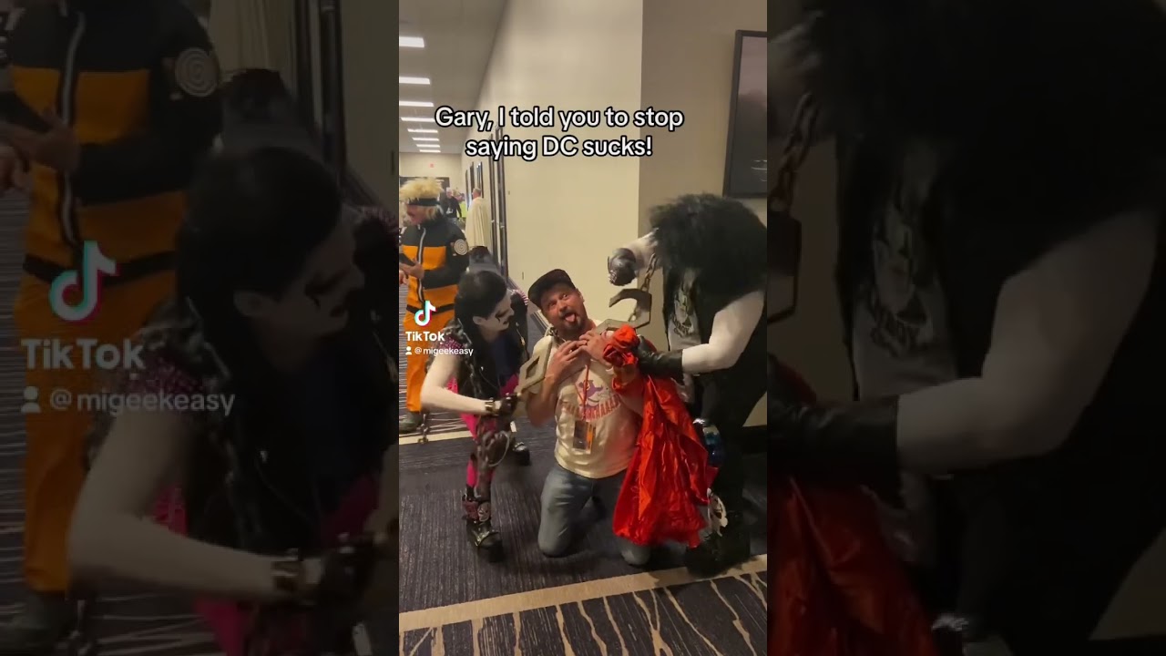Gary vs. Lobo #motorcitycomiccon2023 #jeezgary #geezgary