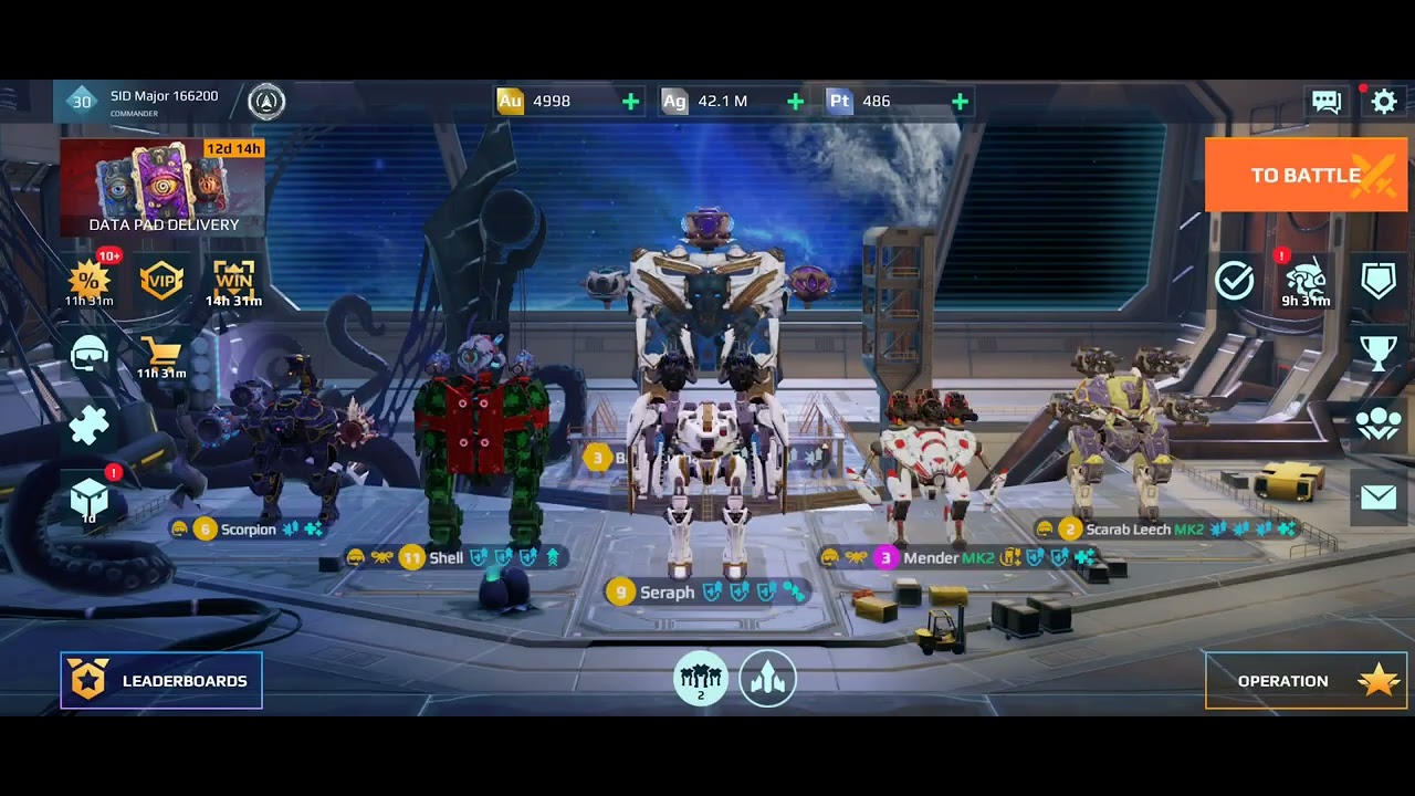 unlocking 3rd hangar slot in WR