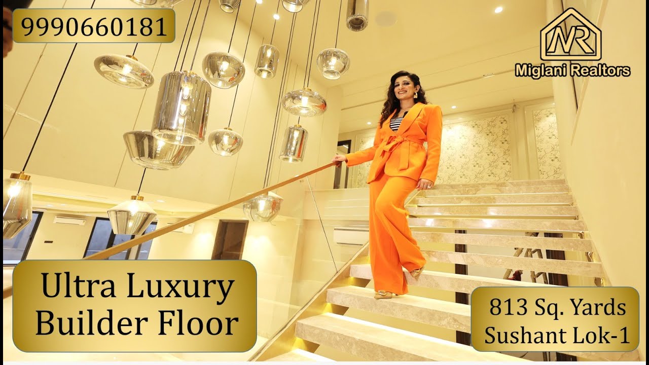 5 BHK Ultra Luxury Duplex Builder Floor with Swimming Pool in Sushant Lok 1, Gurgaon | 813 Sq. Yards