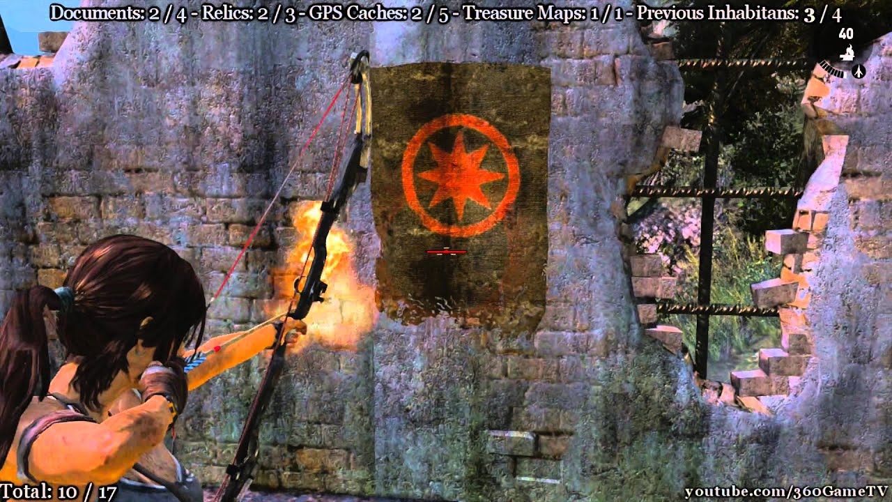 Tomb Raider - Cliffside Bunker - All Collectibles and Previous Inhabitans Challenge Locations