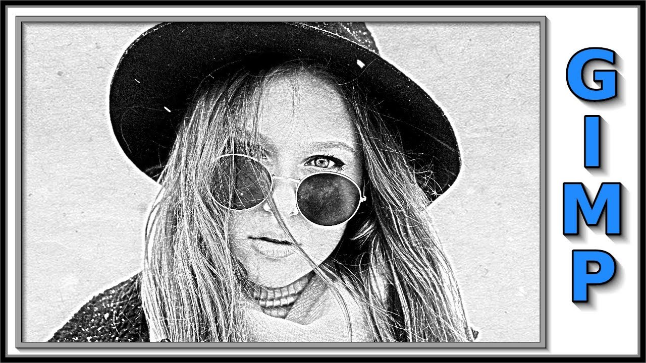 Gimp: Change Color Photo Into a Charcoal Drawing