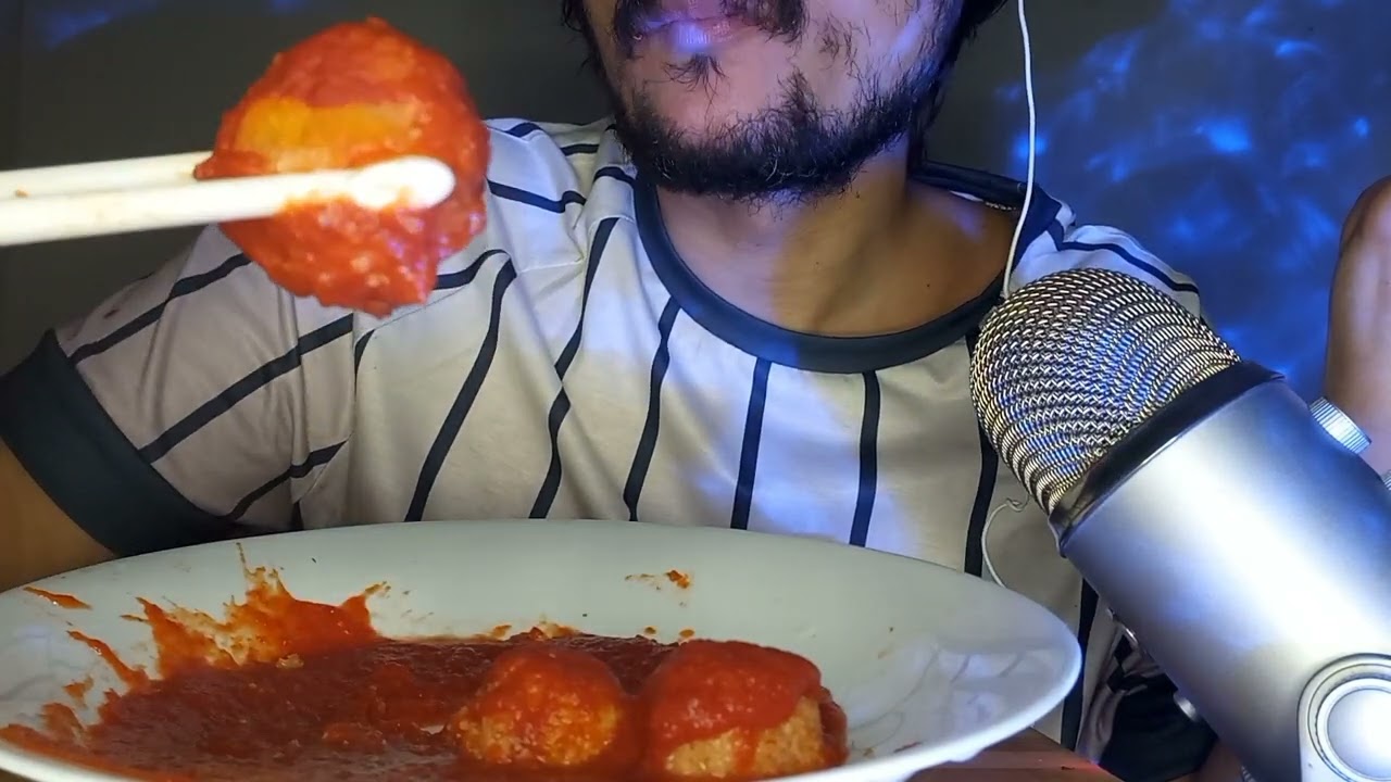 MUKBANG ITA POLPETTE AL SUGO Eating Sounds Savage *ASMR CIBO ITALIANO